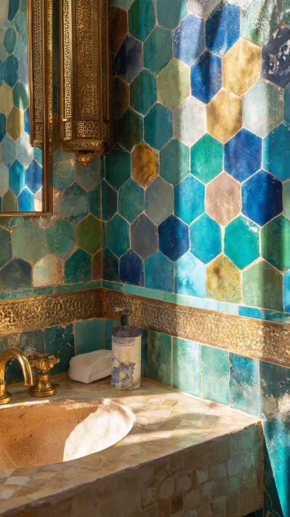 15 Bathroom Accent Wall Ideas for a Stunning Feature 5 wa 4