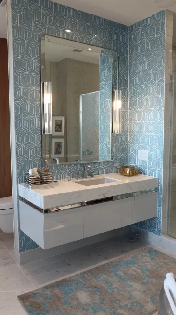 15 Bathroom Accent Wall Ideas for a Stunning Feature 6 wa 5