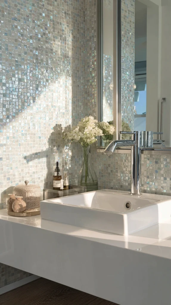 15 Bathroom Accent Wall Ideas for a Stunning Feature 9 wa 8