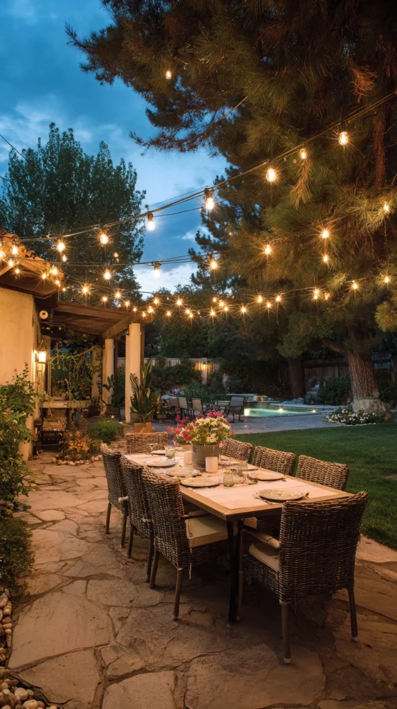 15 Yard and Patio String Lighting Ideas 2 wb 1