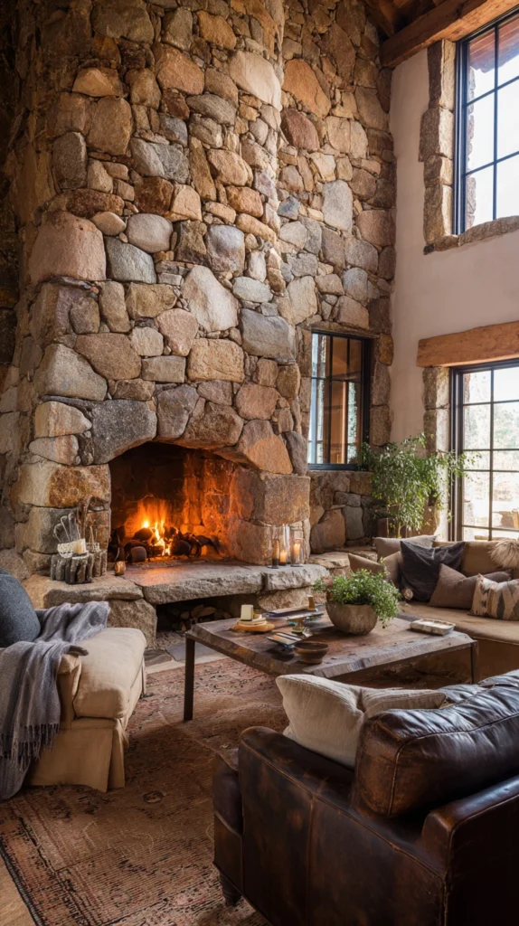 15 Stone Fireplace Ideas for a Timeless Warm Home 2 wd 1 2