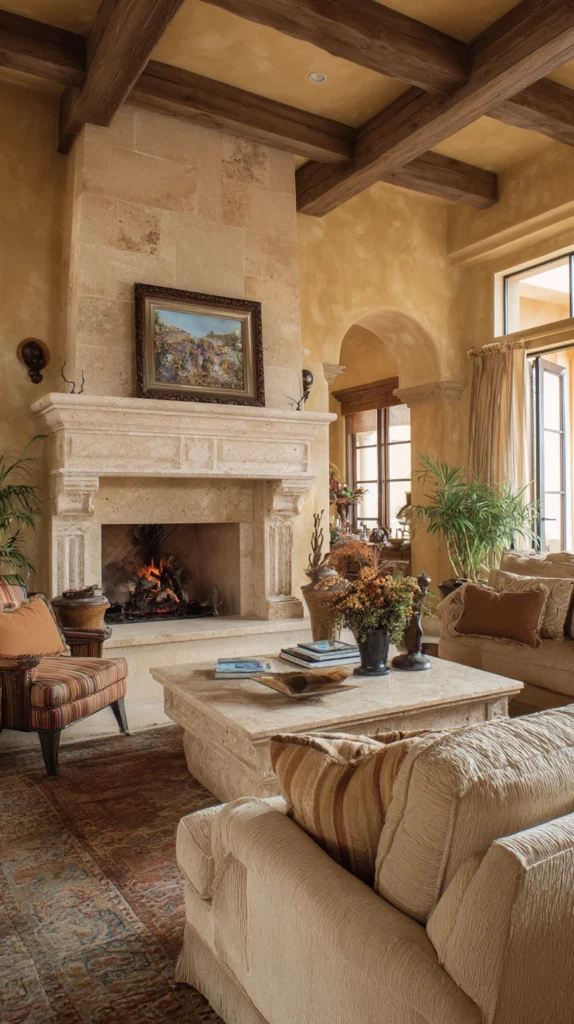 15 Stone Fireplace Ideas for a Timeless Warm Home 14 wd 13 2