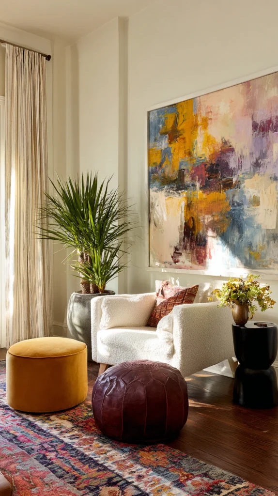 15 Ideas to Decorate Above the Sofa 16 wd 15 1