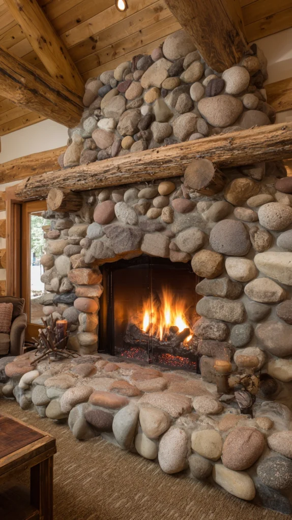15 Stone Fireplace Ideas for a Timeless Warm Home 5 wd 4 2