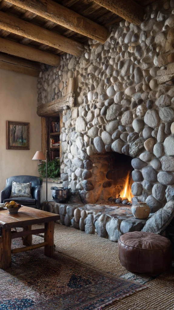 15 Stone Fireplace Ideas for a Timeless Warm Home 10 wd 9 2