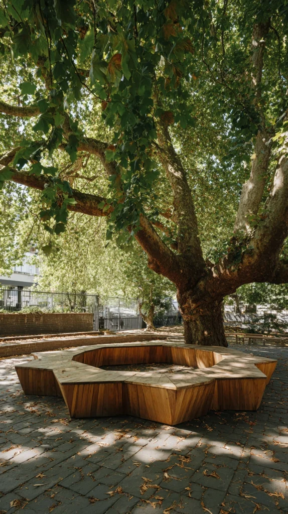 15 Bench Around Tree Ideas for a Beautiful Garden Gathering Spot 2 ws 1 1