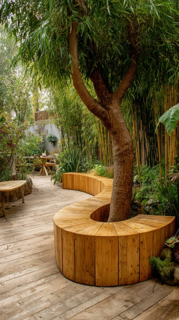 15 Bench Around Tree Ideas for a Beautiful Garden Gathering Spot 12 ws 11 1