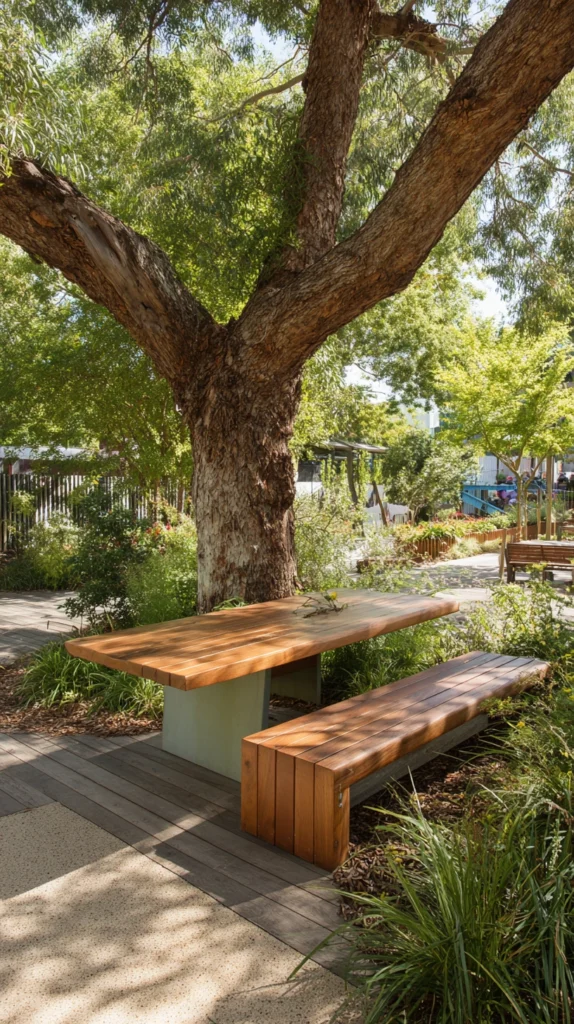 15 Bench Around Tree Ideas for a Beautiful Garden Gathering Spot 15 ws 14 1