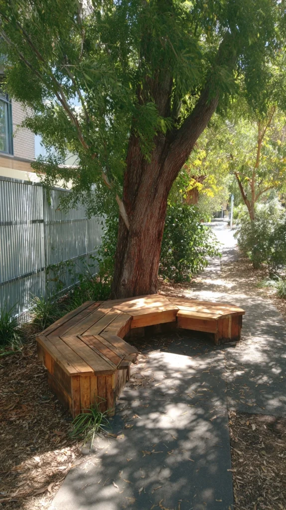 15 Bench Around Tree Ideas for a Beautiful Garden Gathering Spot 5 ws 4 1