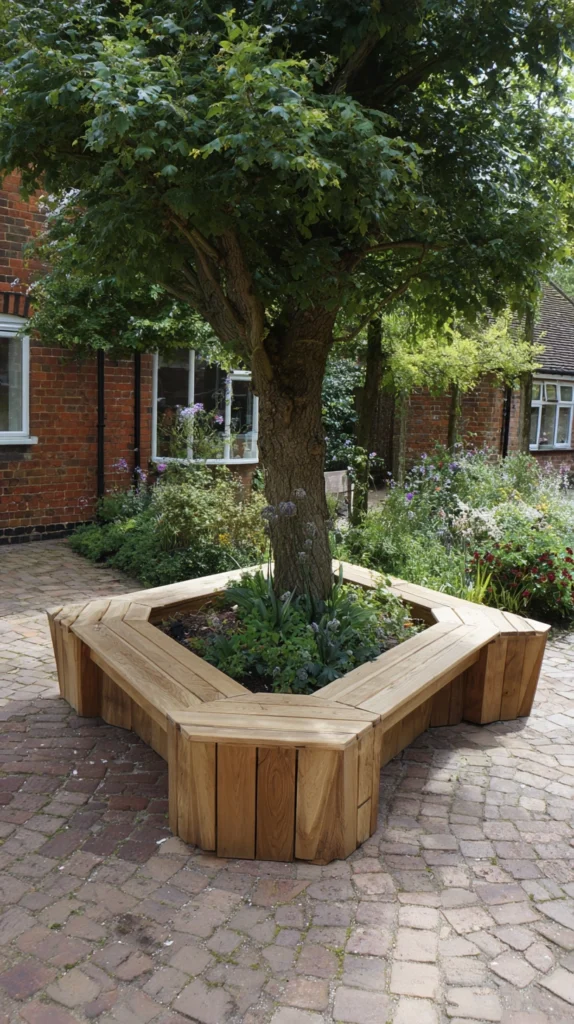 15 Bench Around Tree Ideas for a Beautiful Garden Gathering Spot 6 ws 5 1