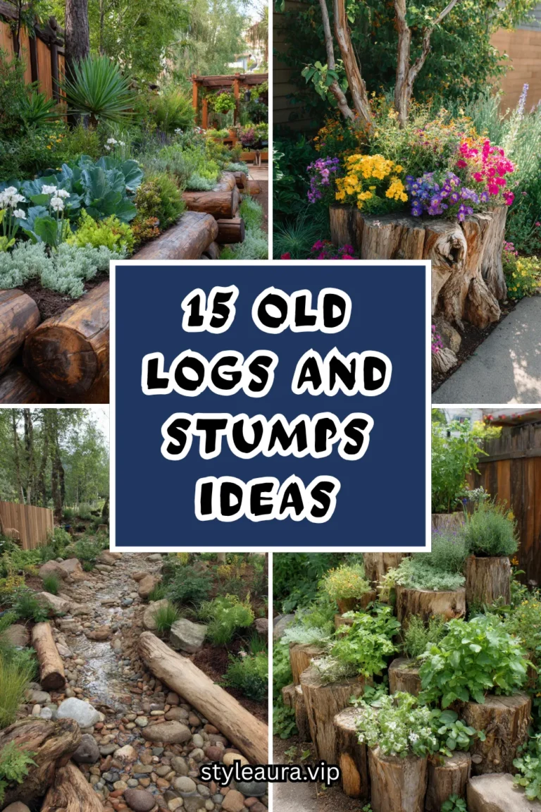 15 Old Logs and Stumps Ideas for Your Garden