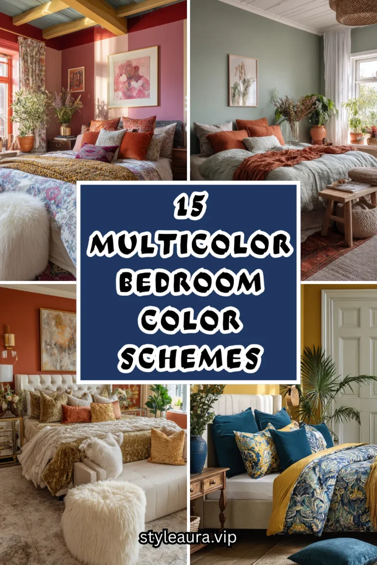 15 Multicolor Bedroom Color Schemes