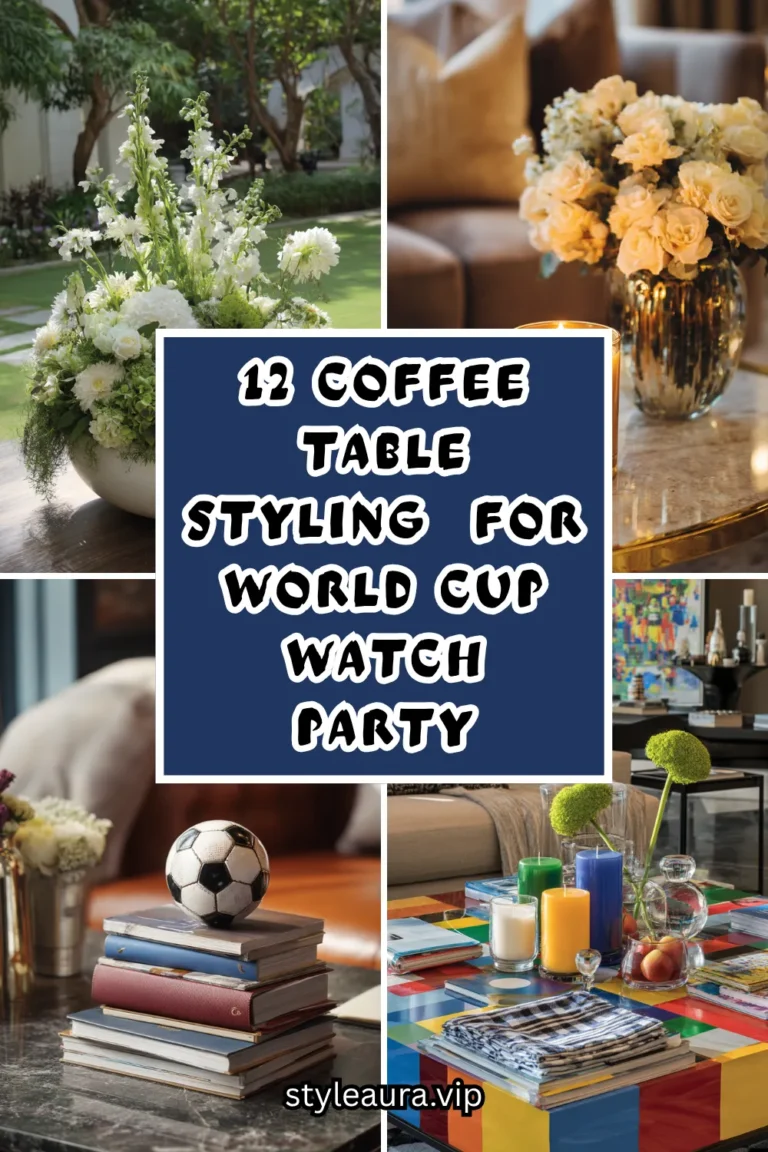12 Coffee Table Styling Ideas for the Most Decorated World Cup Watch Party on the Block