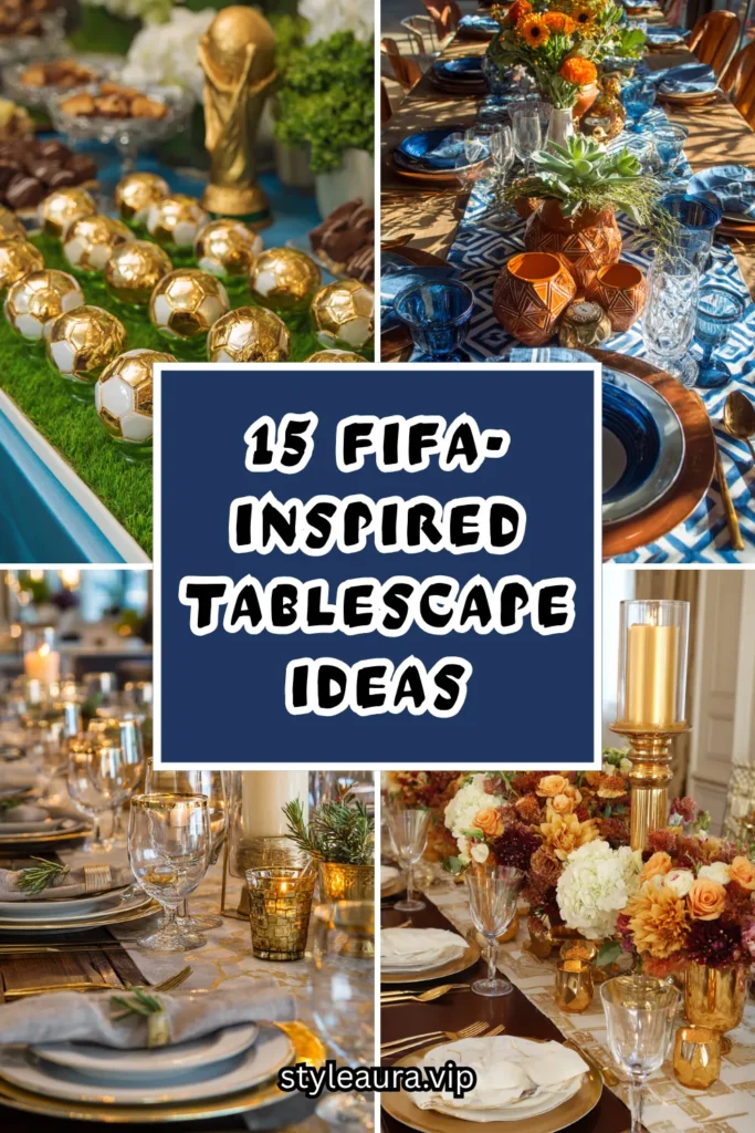 15 FIFA-Inspired Tablescape Ideas That Are Pure Gold 1 15 15