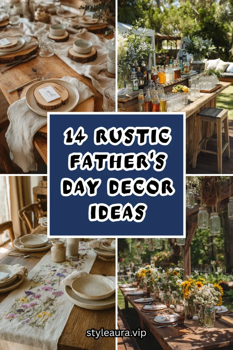 14 Rustic Father’s Day Decor Ideas