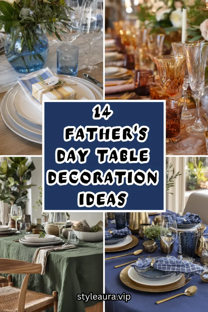 14 Father's Day Table Decoration Ideas That Look Luxe 1 15 18 1