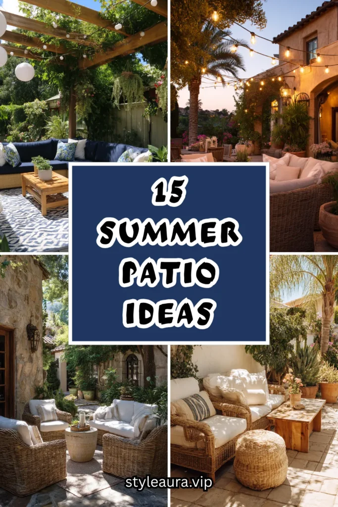 15 Summer Patio Ideas to Enjoy the Season in Style 1 15 21