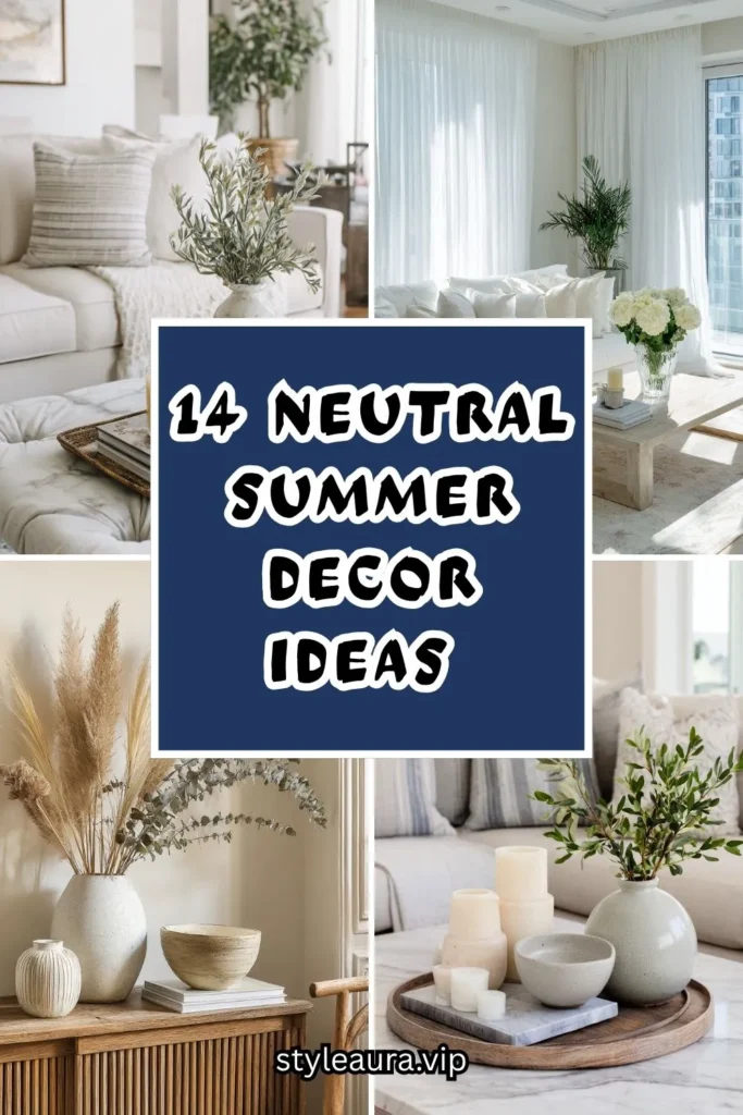 14 Neutral Summer Decor Ideas That Feel Calm & Chic 1 15 24