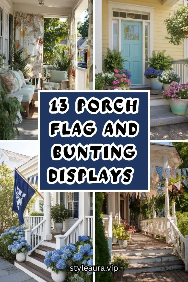 13 Porch Flag and Bunting Displays That Are Festive Without Being Tacky