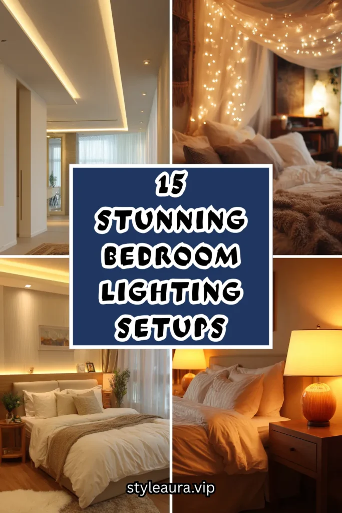 15 Stunning Bedroom Lighting Setups for an Effortless Glow 1 15 3
