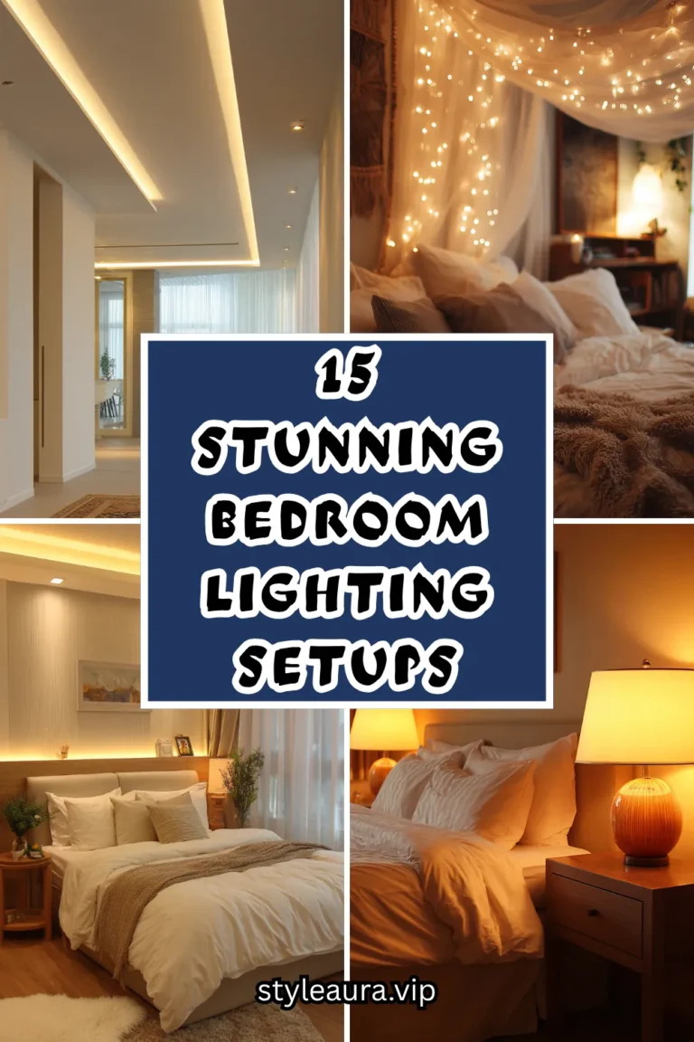 15 Stunning Bedroom Lighting Setups for an Effortless Glow