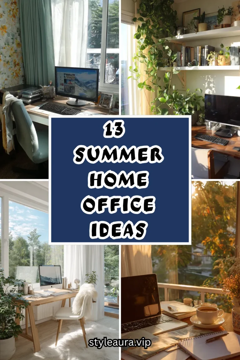 13 Summer Home Office Ideas That Boost Productivity
