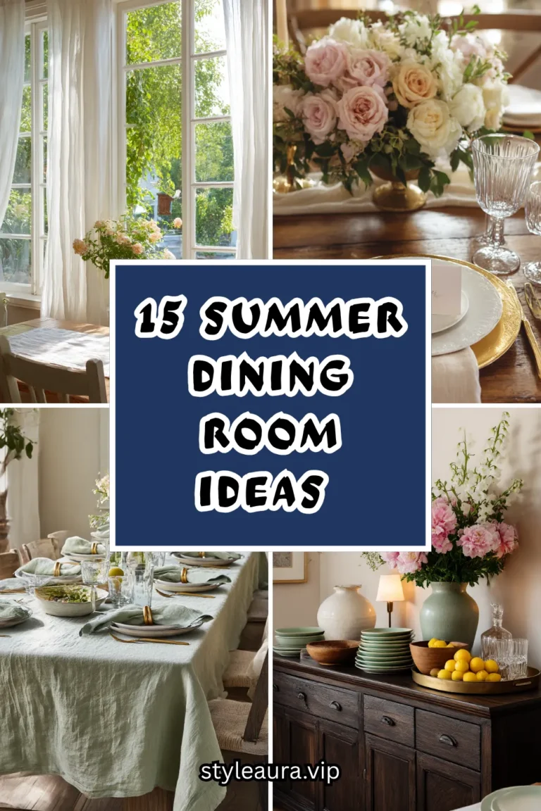 15 Summer Dining Room Ideas for Stylish Hosting