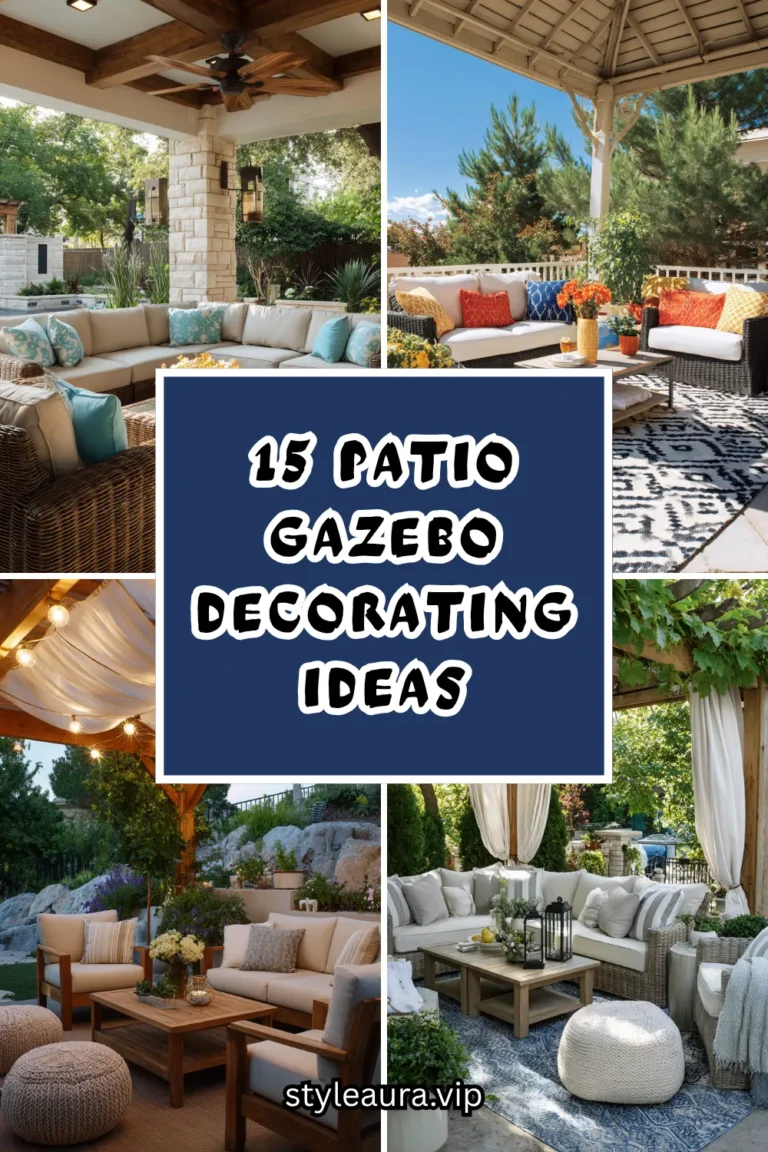 15 Patio Gazebo Decorating Ideas