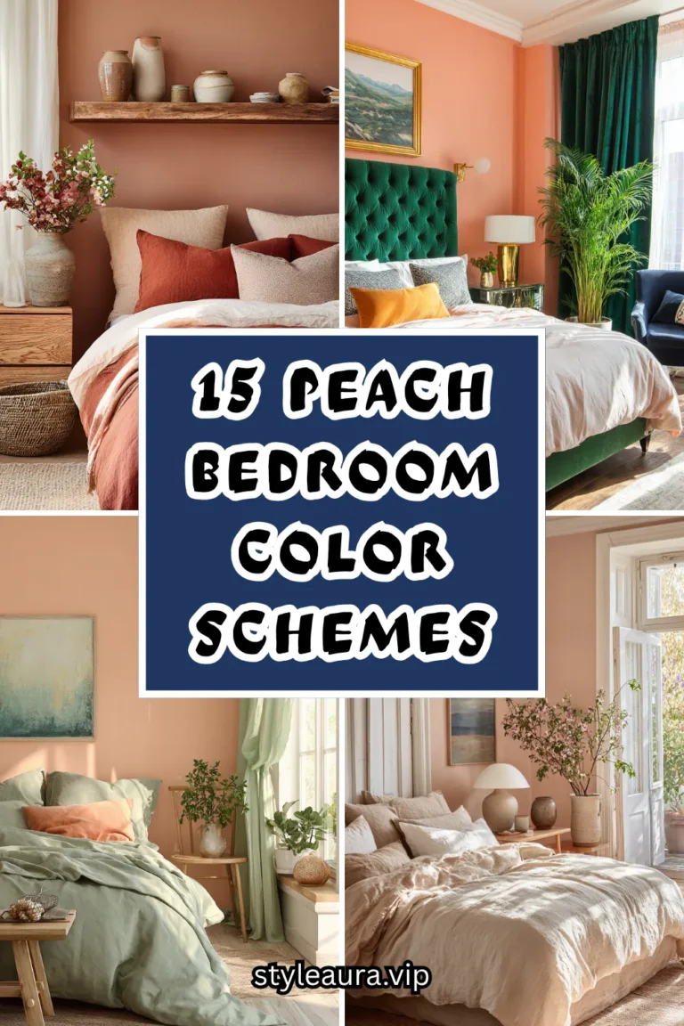 15 Peach Bedroom Color Schemes