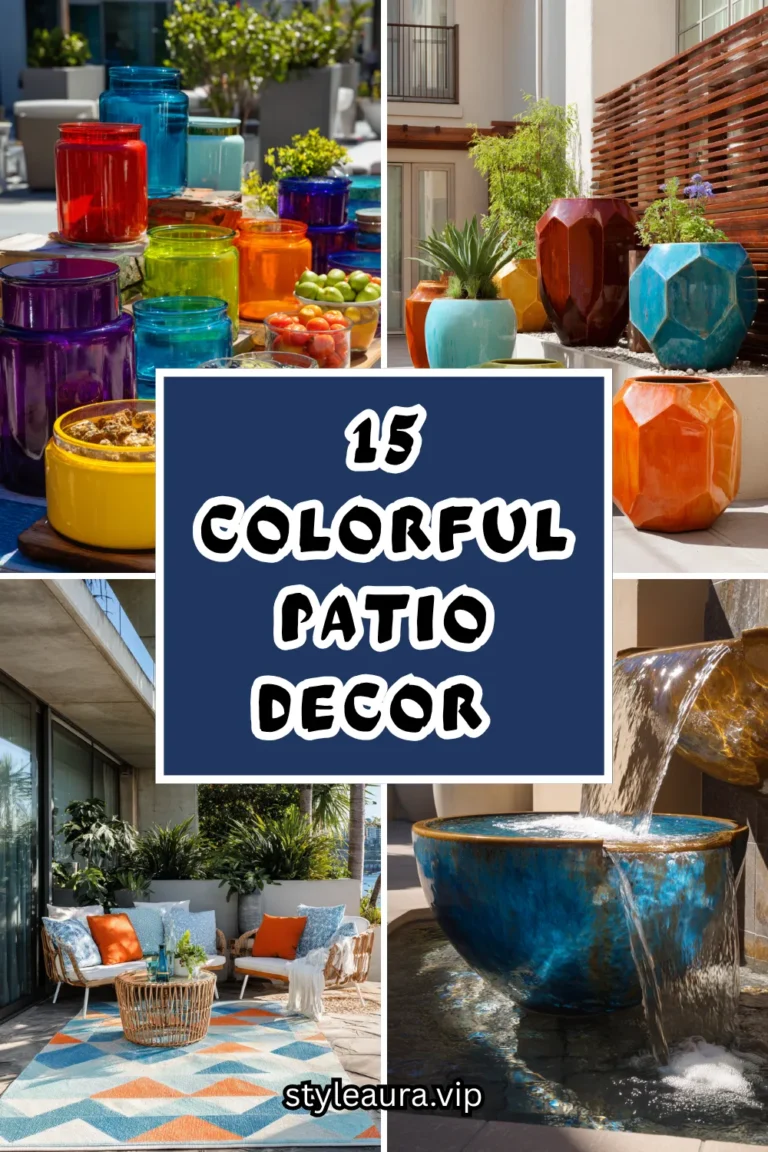 15 Colorful Patio Decor Ideas That Brighten Outdoor Areas