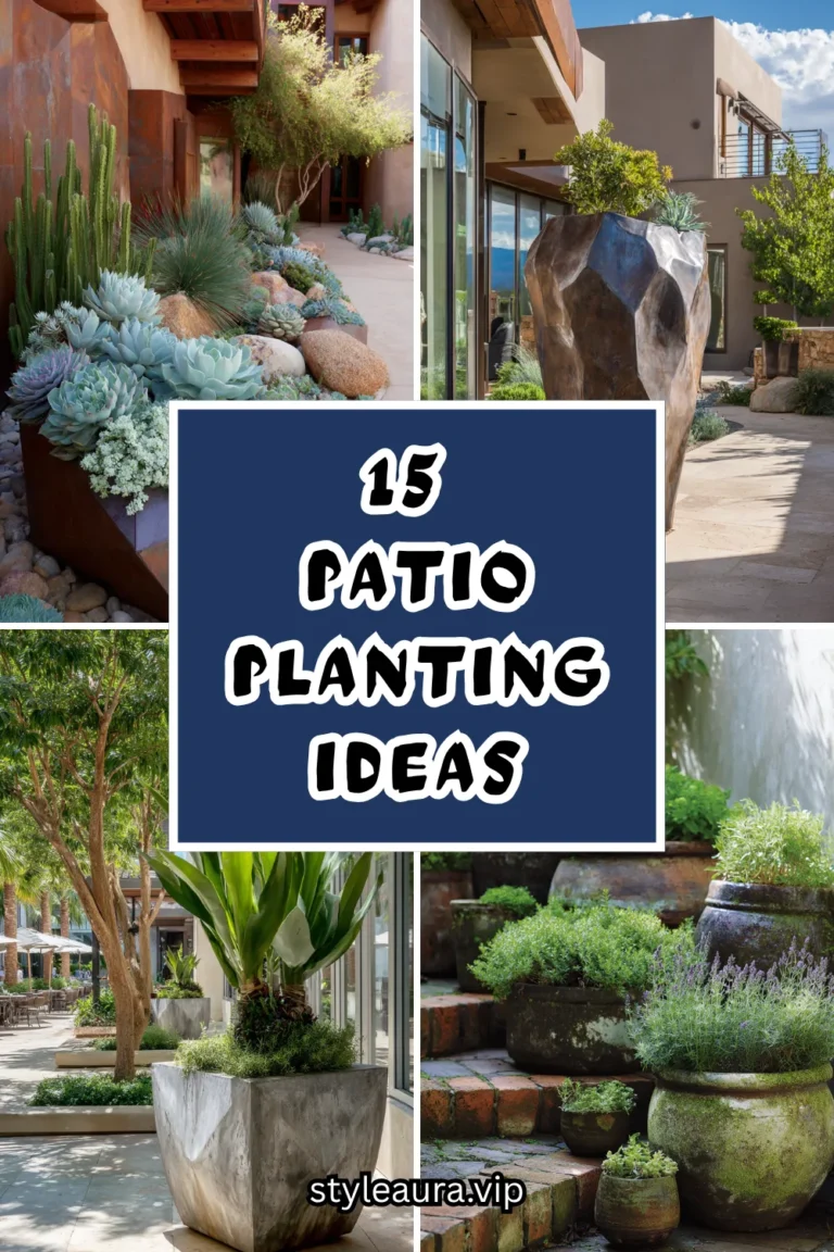15 Patio Planting Ideas for Colorful Outdoor Spaces
