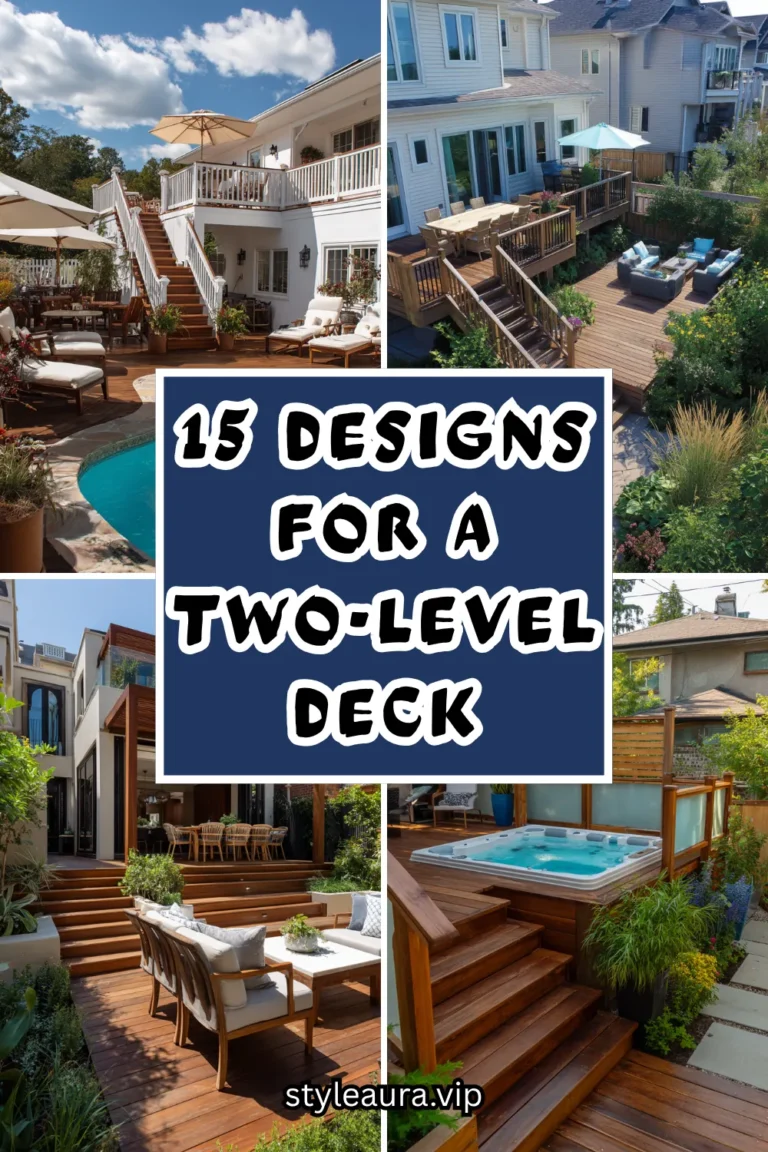 15 Designs for a Two-Level Deck 18 15 Designs for a Two-Level Deck