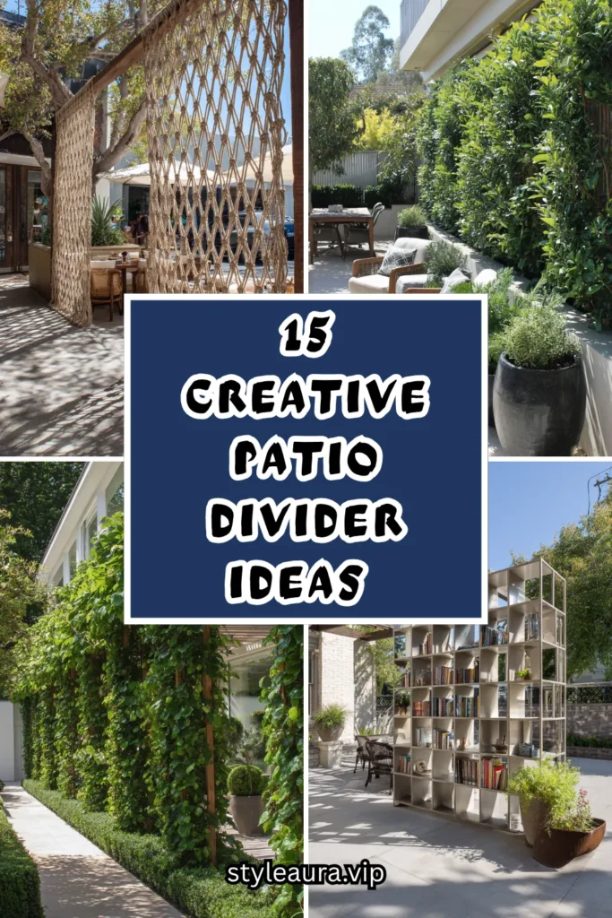 15 Creative Patio Divider Ideas for Defined Spaces 1 15 78