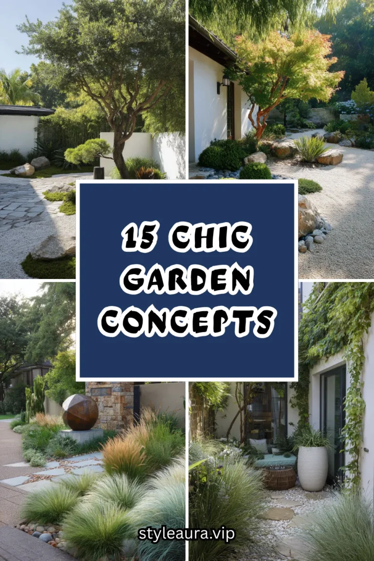 15 Chic Garden Concepts to Elevate Your Outdoor Space