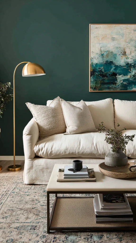 14 Stunning Dark Green Accent Walls for a Rich, Cozy Home 2 bk 1