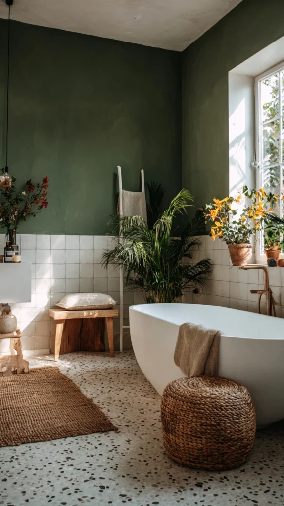 14 Stunning Dark Green Accent Walls for a Rich, Cozy Home 12 bk 11