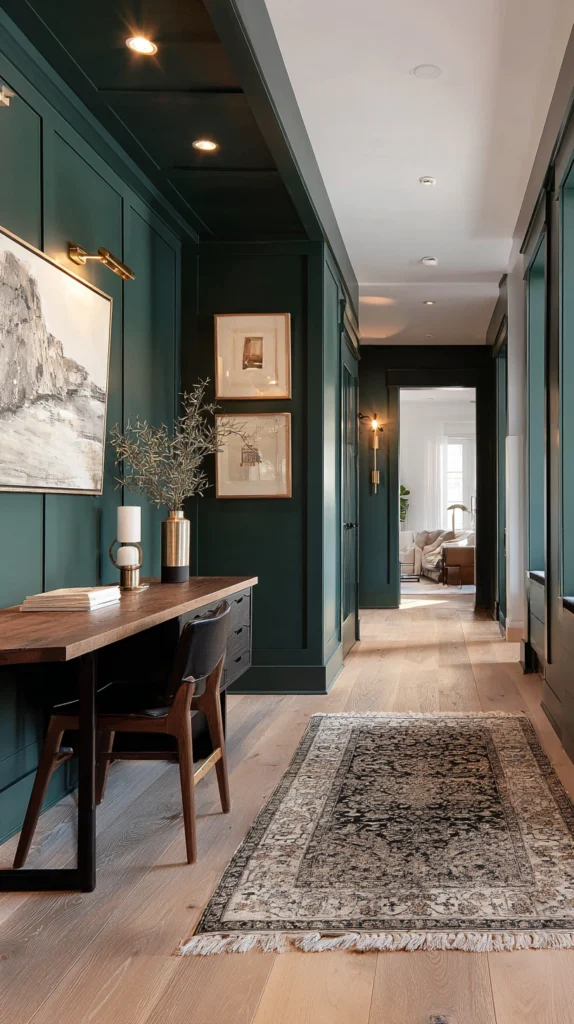 14 Stunning Dark Green Accent Walls for a Rich, Cozy Home 7 bk 6