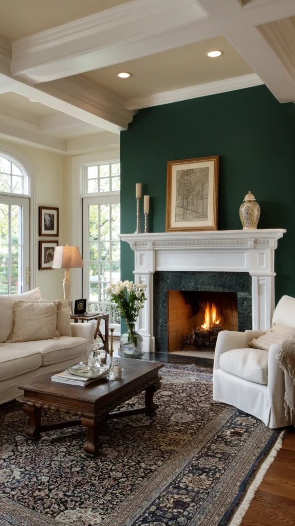 14 Stunning Dark Green Accent Walls for a Rich, Cozy Home 8 bk 7