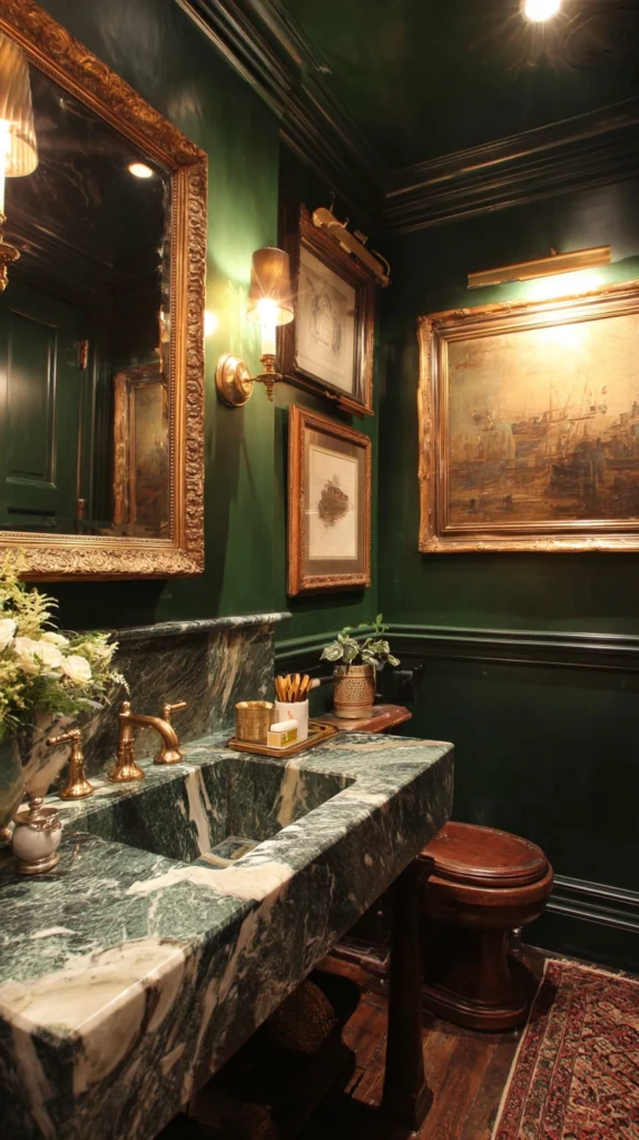 14 Stunning Dark Green Accent Walls for a Rich, Cozy Home 9 bk 8