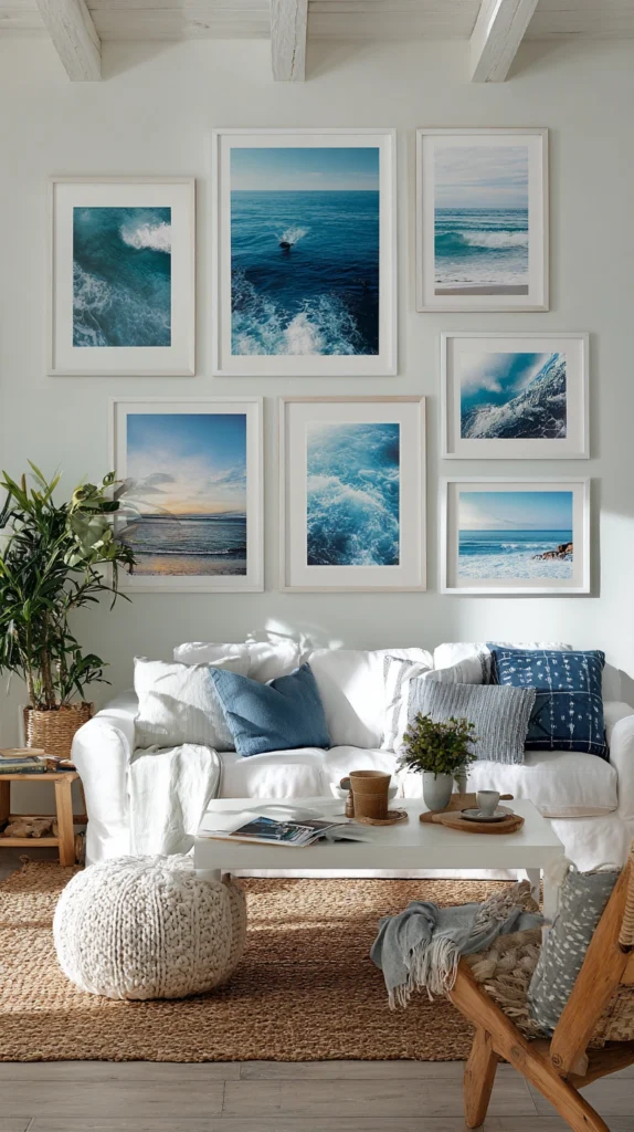 13 Summer Gallery Wall Ideas That Instantly Refresh Rooms 2 cq 1 2
