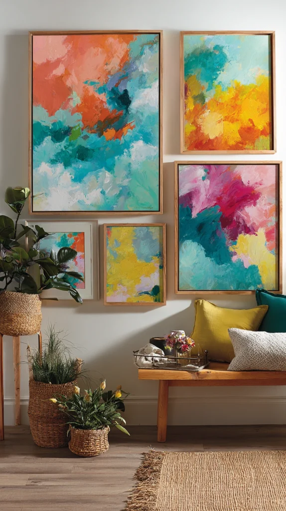 13 Summer Gallery Wall Ideas That Instantly Refresh Rooms 6 cq 5 2