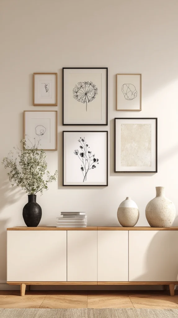 13 Summer Gallery Wall Ideas That Instantly Refresh Rooms 9 cq 8 2