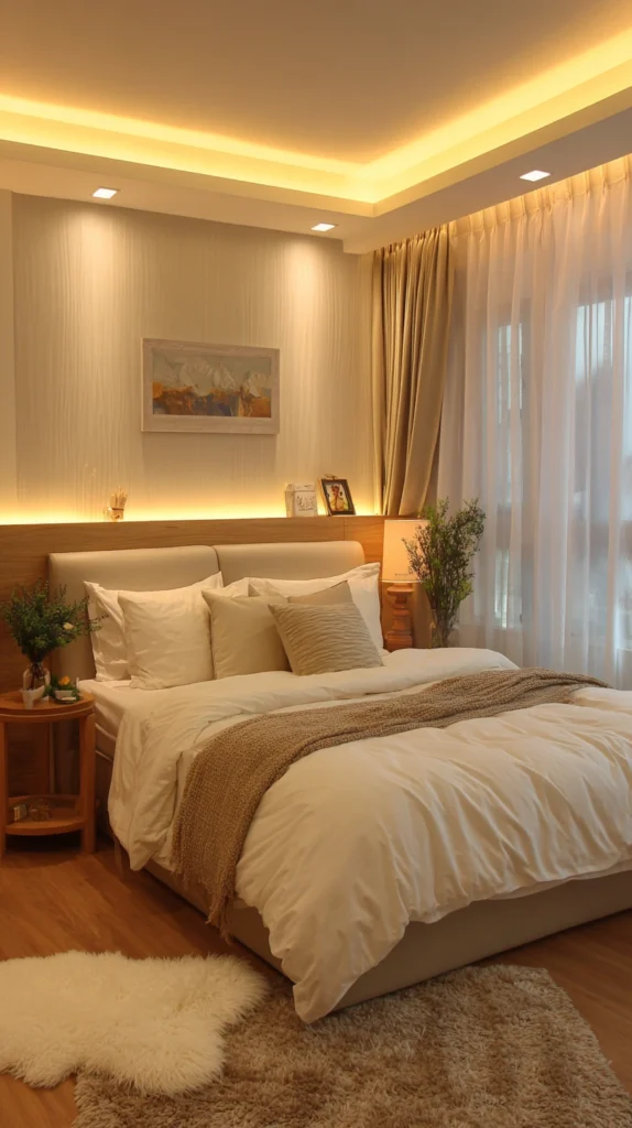 15 Stunning Bedroom Lighting Setups for an Effortless Glow 16 iu 15