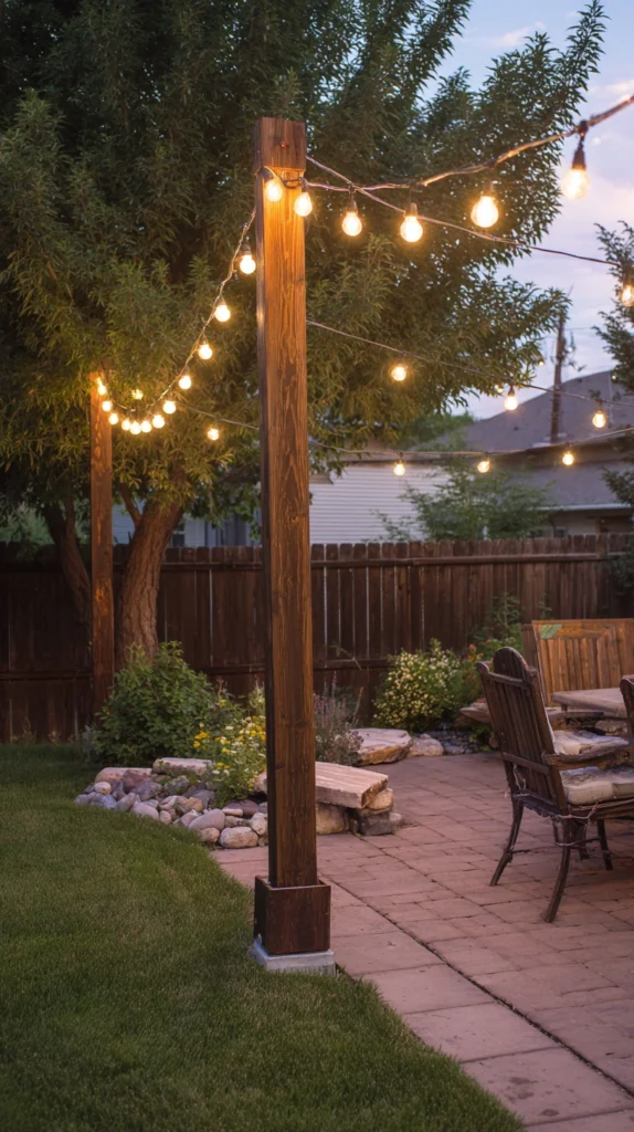 15 DIY Patio Light Pole Ideas 2 jh 1