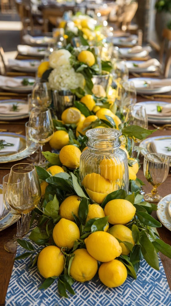 15 Lemon Table Decor Ideas to Brighten Any Event 15 nj 14