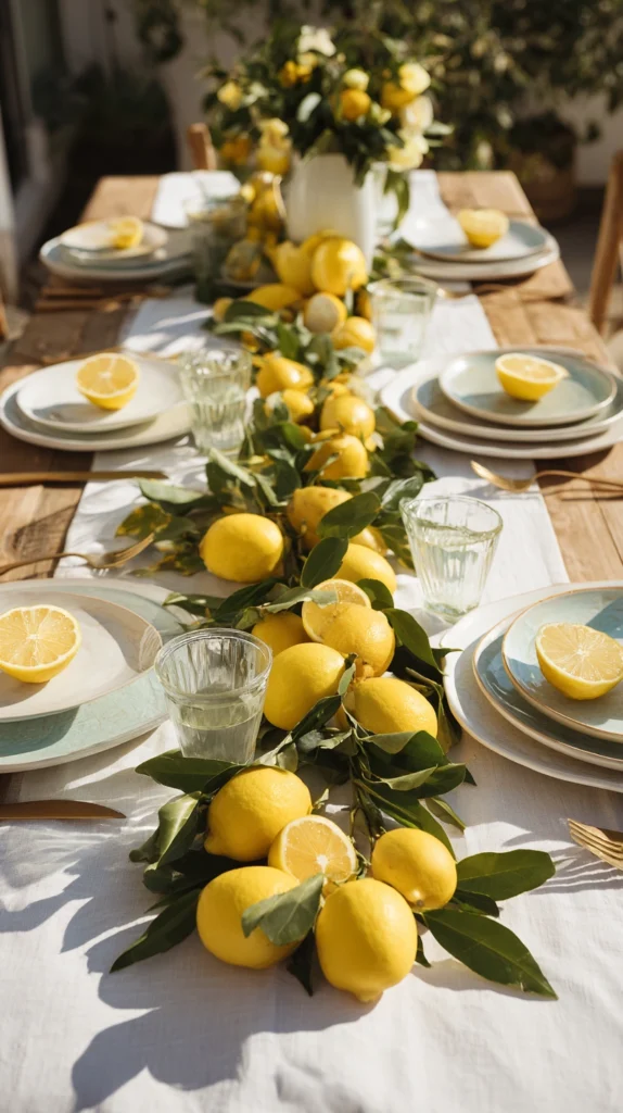 15 Lemon Table Decor Ideas to Brighten Any Event 5 nj 4