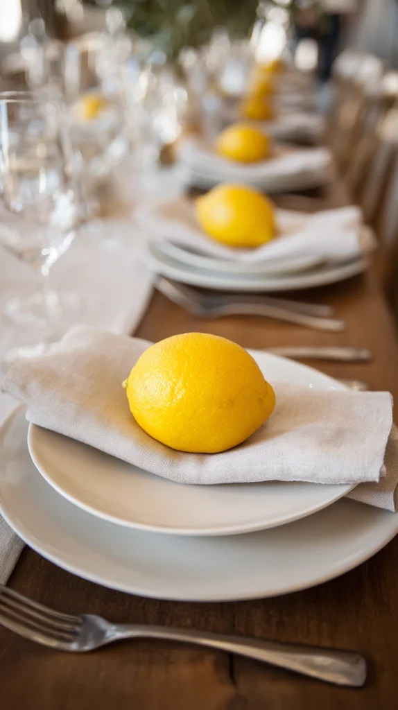 15 Lemon Table Decor Ideas to Brighten Any Event 6 nj 5