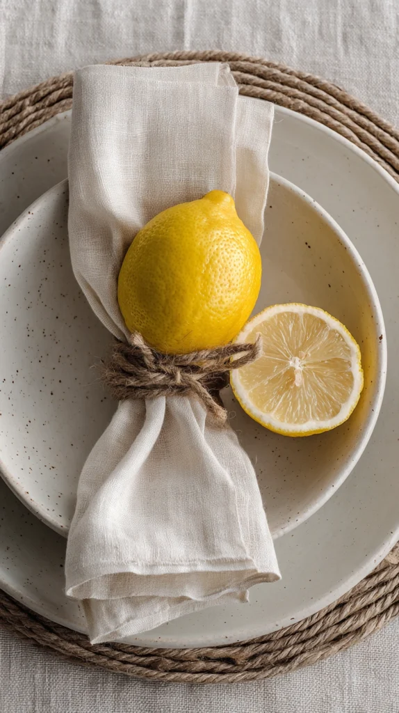 15 Lemon Table Decor Ideas to Brighten Any Event 10 nj 9