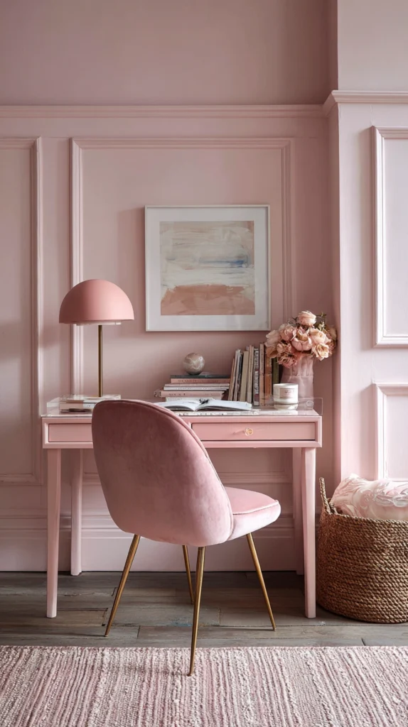 15 Pink Home Office Ideas for a Feminine Productive Space 2 qd 1