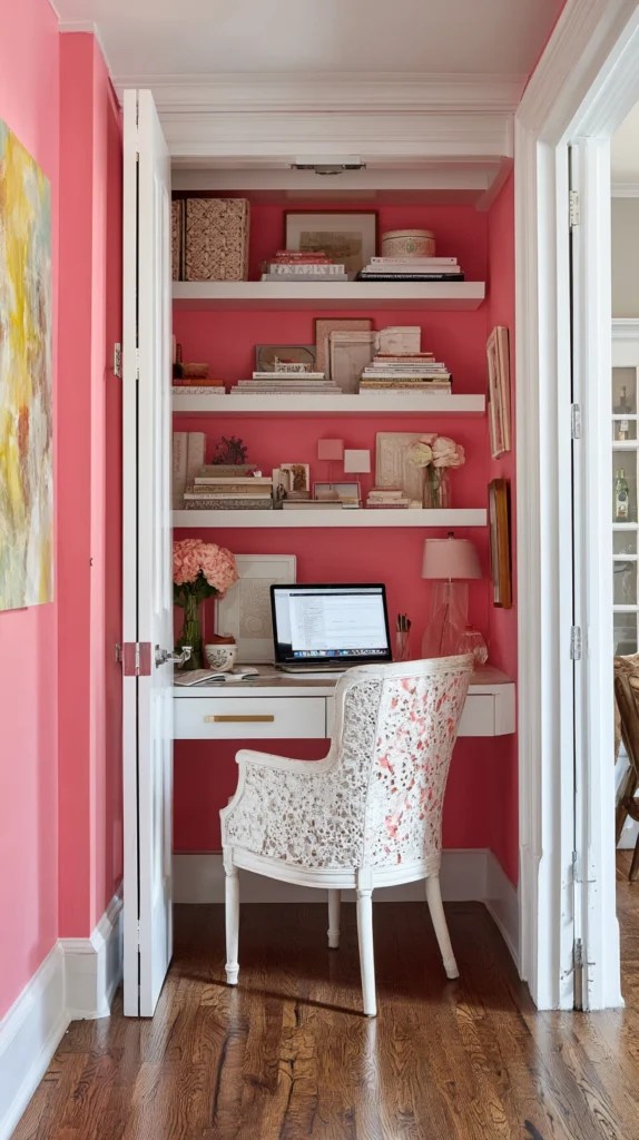 15 Pink Home Office Ideas for a Feminine Productive Space 11 qd 10
